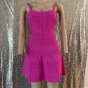 hot pink stylish bebe dress